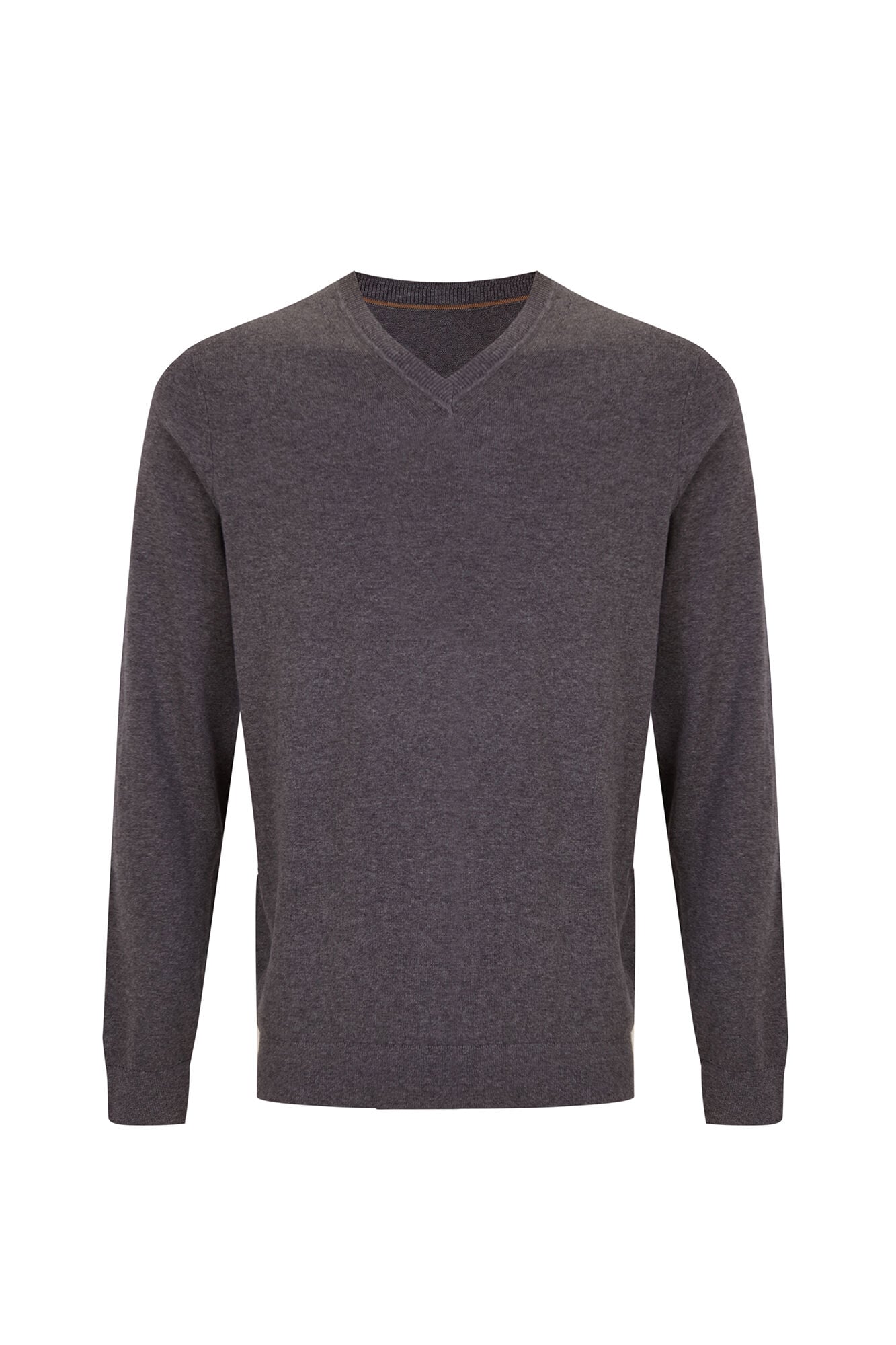Cortefiel Cotton cashmere knit V-neck jumper