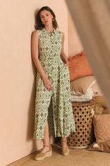 Pol&iacute;n Et Moi Vestido geom&eacute;trico Alba Verde