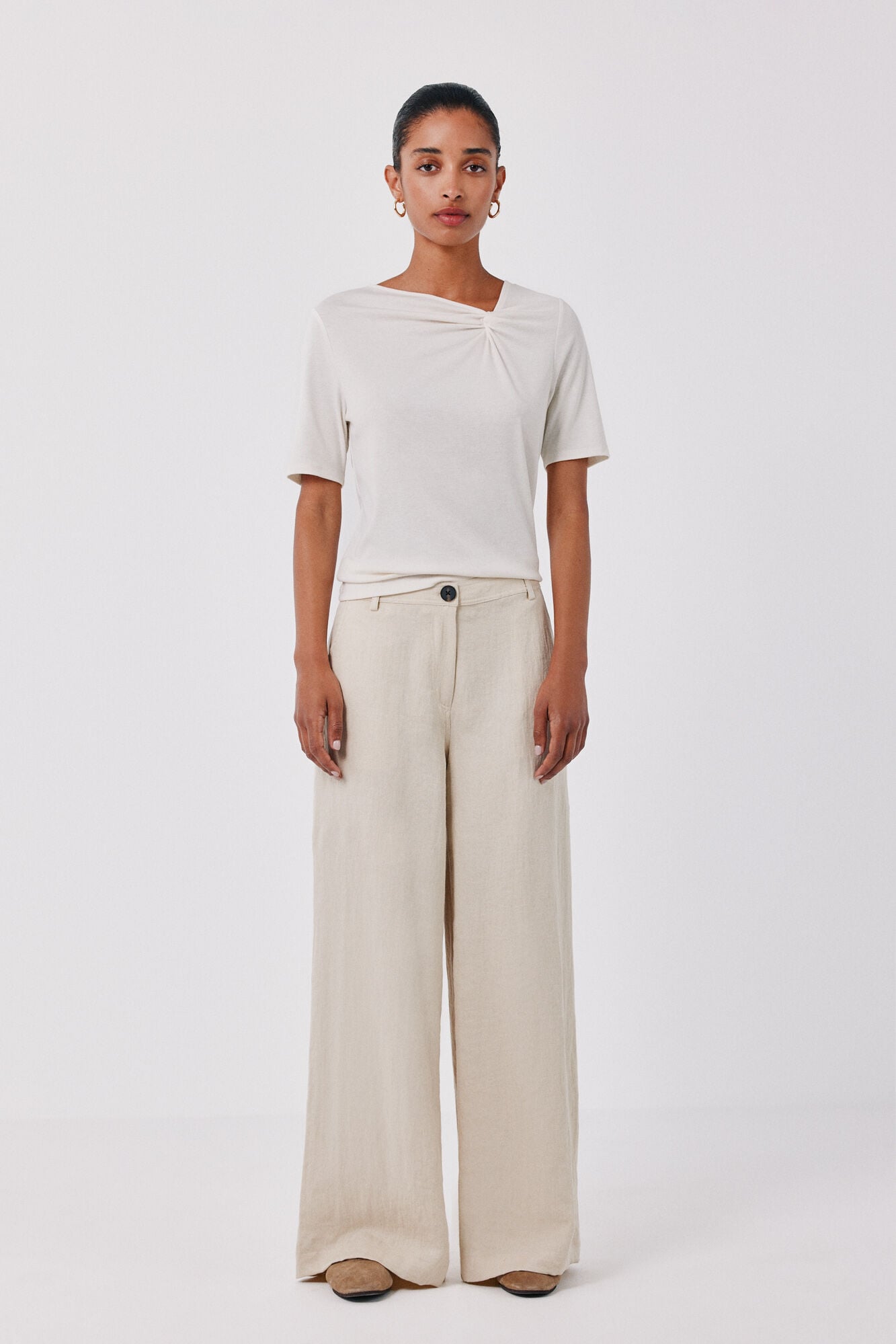 Cortefiel Fluid wide trousers