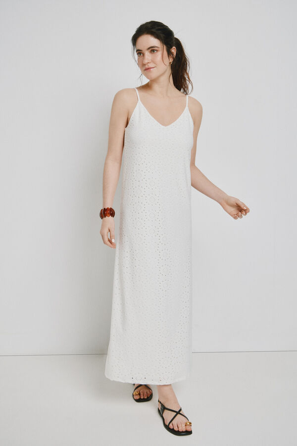 Vero Moda Vestido comprido de al&ccedil;as Branco