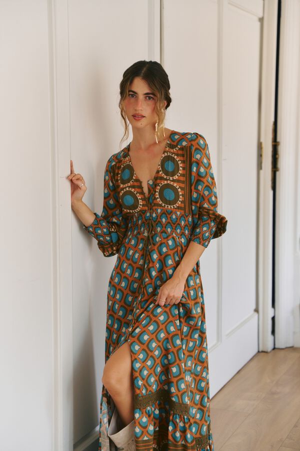 Jaase Vestido maxi Sabrina Multicolorido
