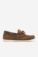 Cortefiel Leather boat shoe Nude