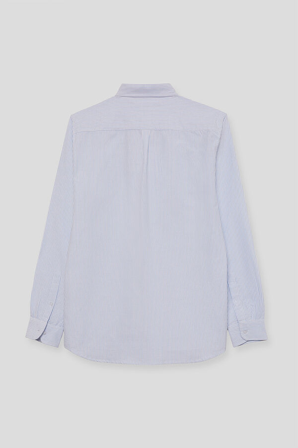 Street Monkey Camisa oxford riscas Azul
