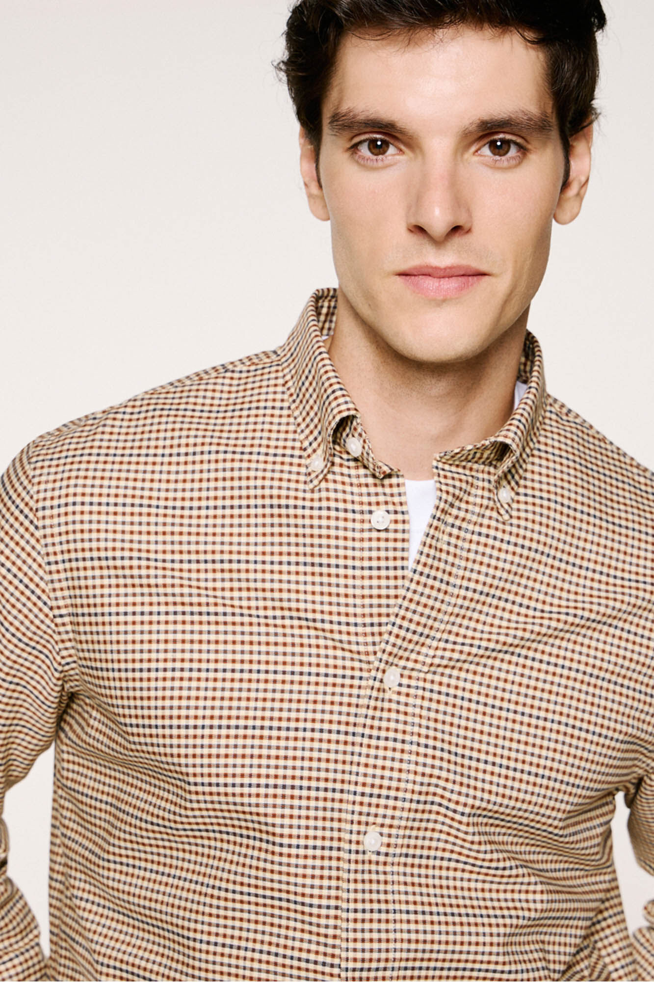 Selected Camisa xadrez 100% algod&atilde;o