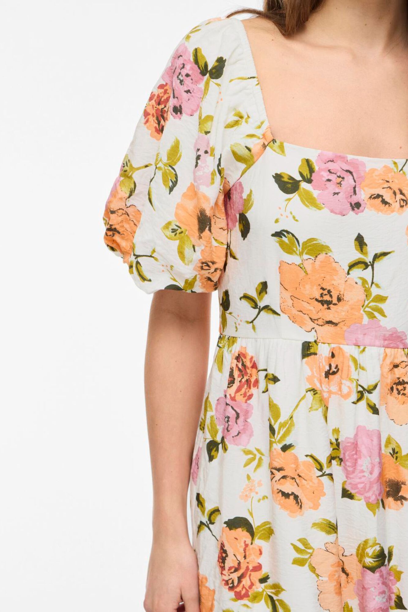 Vila Vestido comprido estampado em viscose