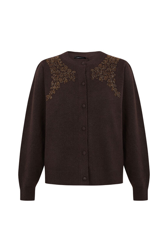 Chaqueta bordado abalorios