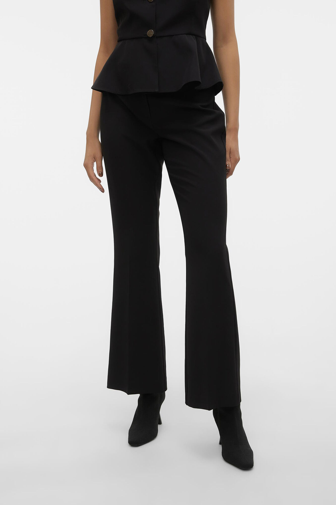 Summer High Waist Flare Pants For Women Slim White Basic Work Flared  Trousers Women With Bell Bottom Office Lady Arrival From Mu03, $16.86 |  DHgate.Com