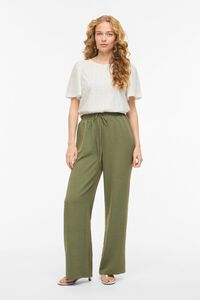 Vila Top de manga curta com recortes