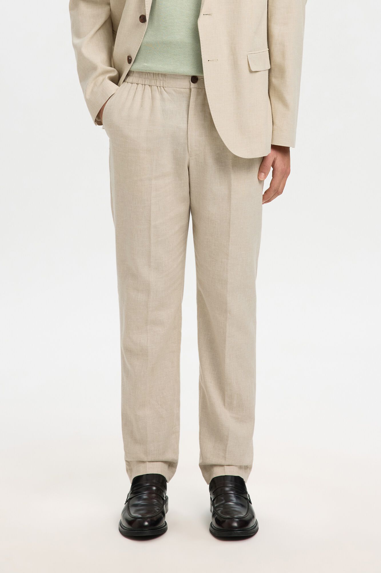 Selected Cal&ccedil;a de linho de vestir