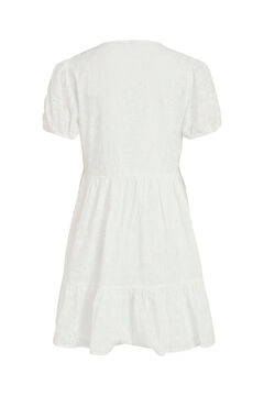 Cortefiel Flounced dress White