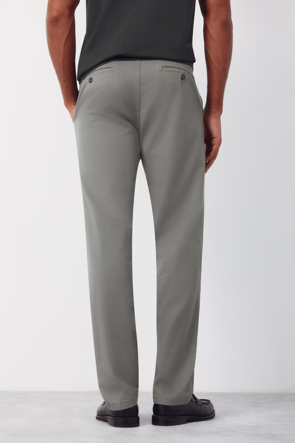 Cortefiel Regular fit chinos Kaki