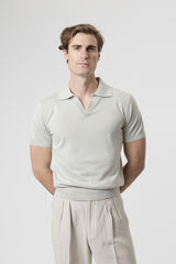 PuroEGO Jersey-knit polo shirt Blue