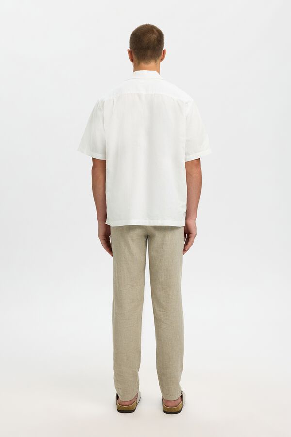 Selected Camisa de manga curta Branco