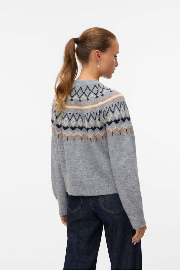 Vero Moda Casaco de malha de malha Cinzento