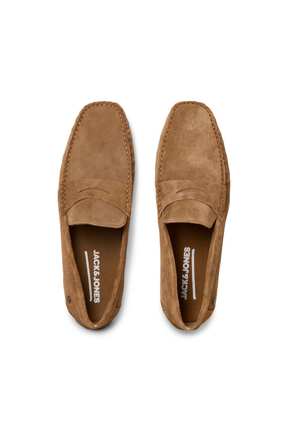 Mocasín serraje suela goma