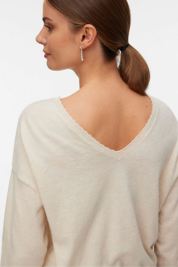 Vero Moda Camisola de malha reversível Tostado