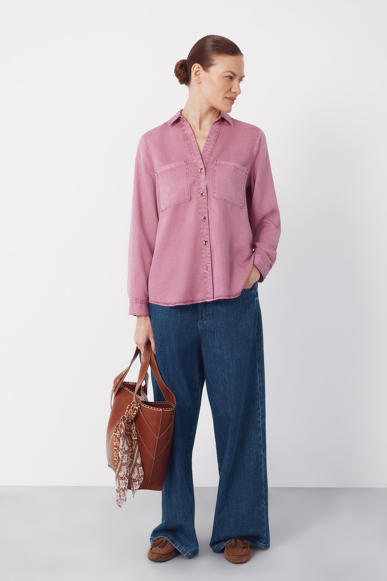 Cortefiel Tencel denim shirt