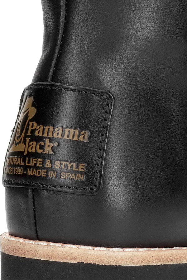 Panama Jack Botim de mulher com salto em pele napa Preto