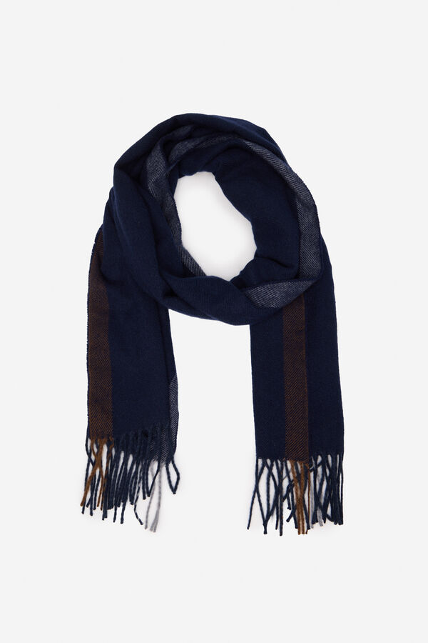 Cortefiel Cachecol de tecido Azul