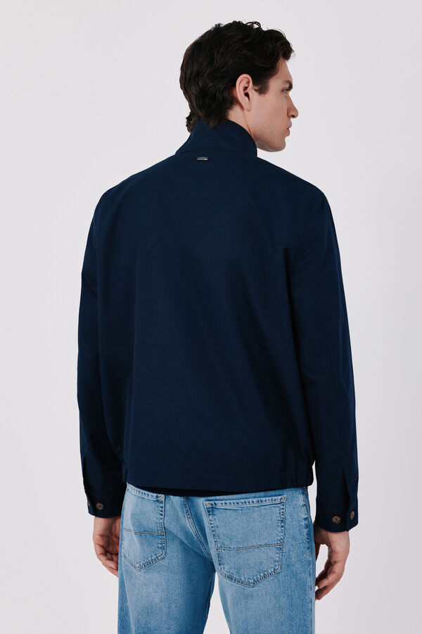 Cortefiel Cotton jacket Navy