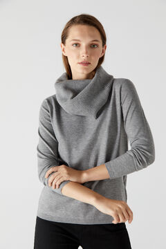 Cortefiel Eco-friendly jersey-knit jumper Gray