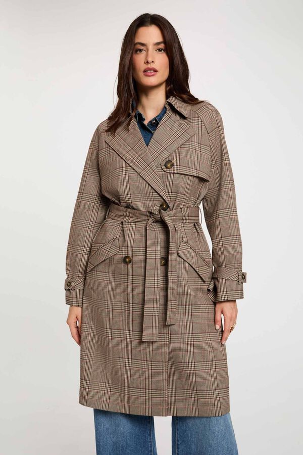Morgan Trench comprido com cinto Multicolorido