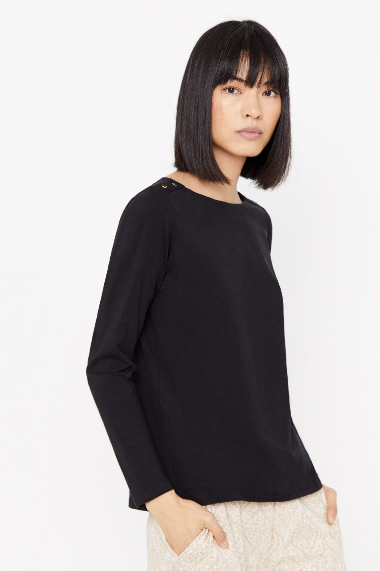 Essential boat neck Tshirt Women