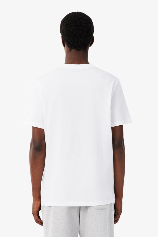 Lacoste T-shirt de manga curta estampada Branco