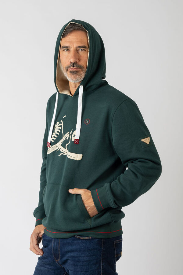 Privata Sweatshirt com capuz e bolsos Verde