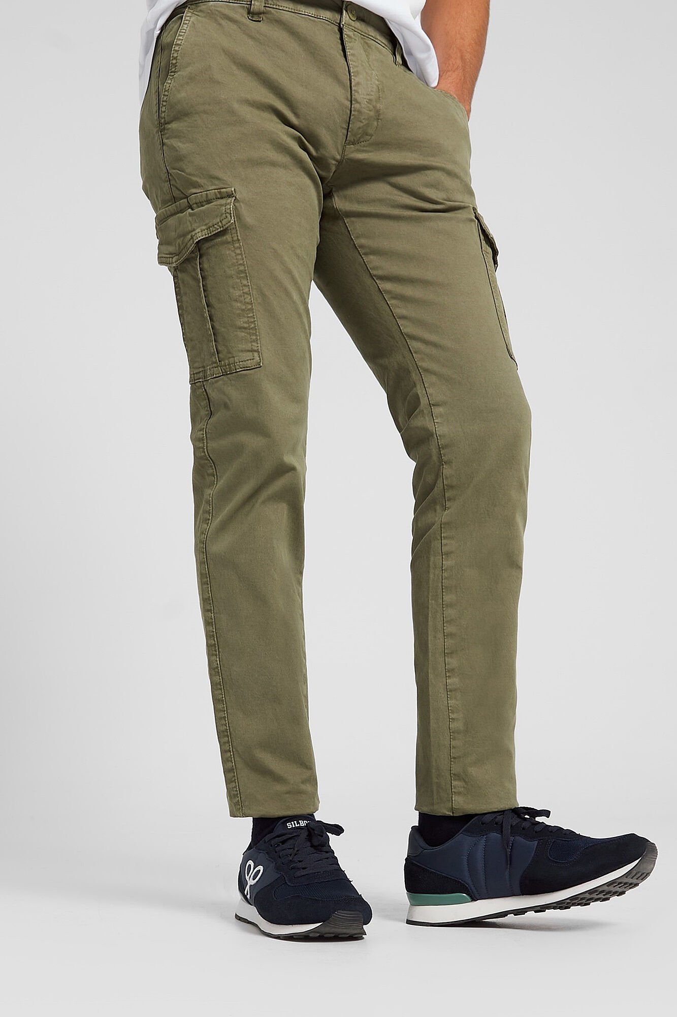 Pantal n sport cargo casual khaki