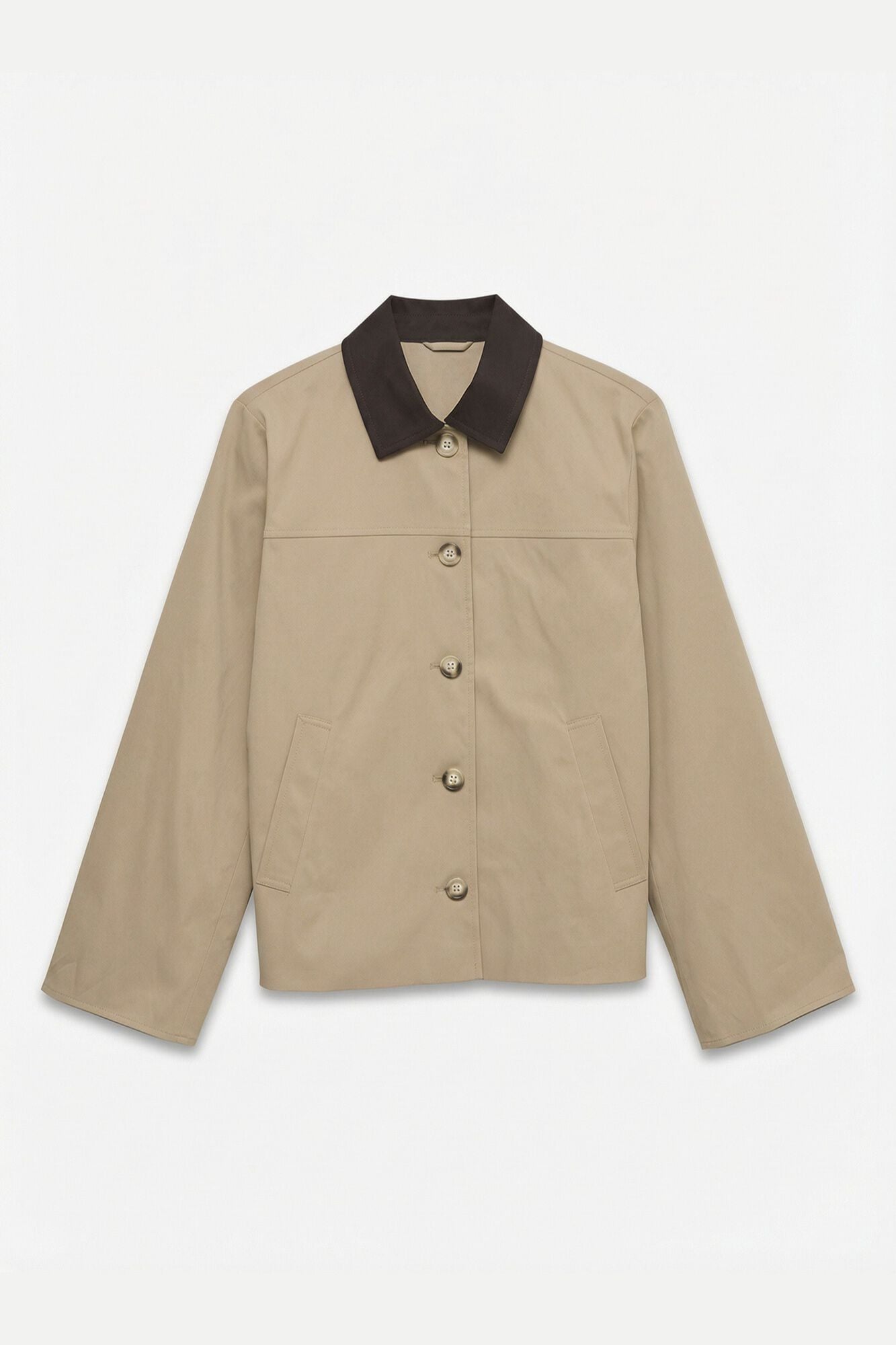 Vero Moda Gabardina com gola em contraste