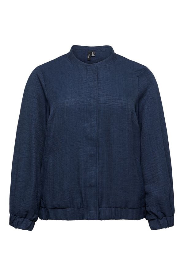 Vero Moda Curve Blus&atilde;o bomber tamanho grande Azul