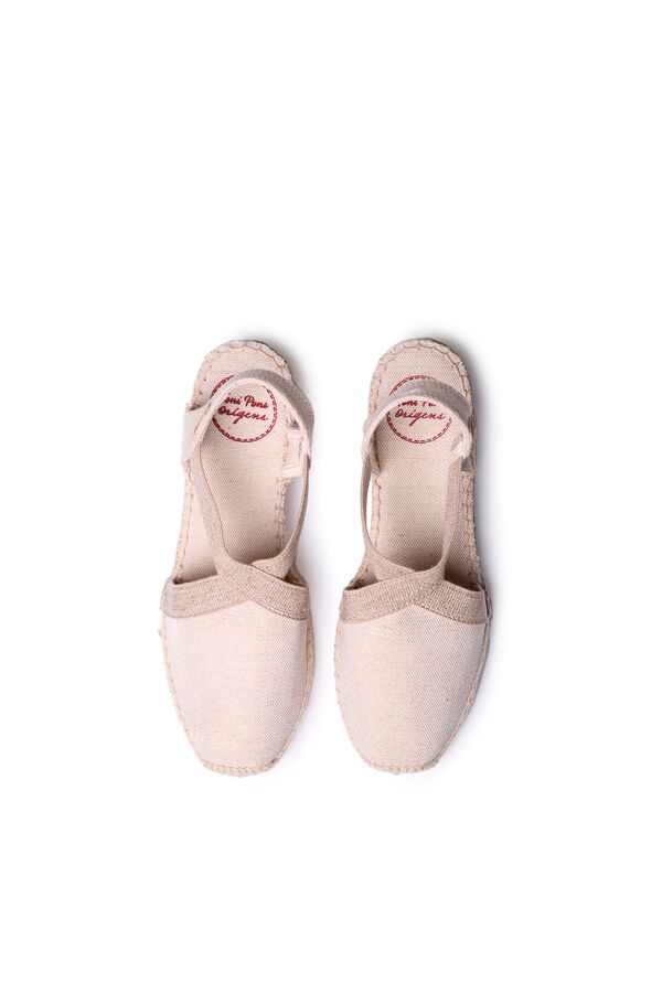 Toni Pons Alpercata de cunha baixa com el&aacute;sticos Ecru