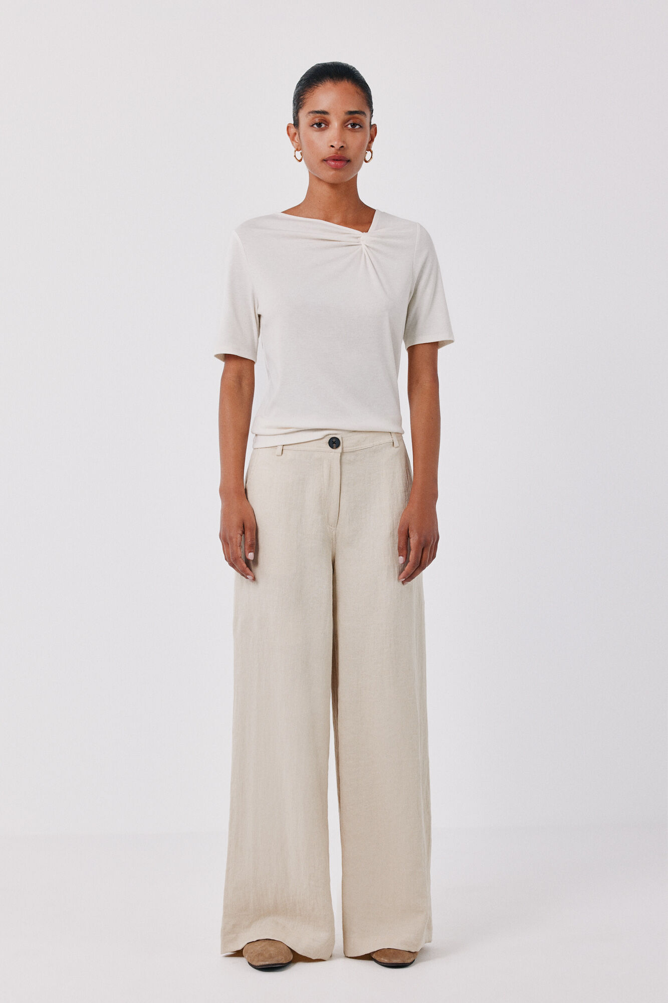 Cortefiel Fluid wide trousers
