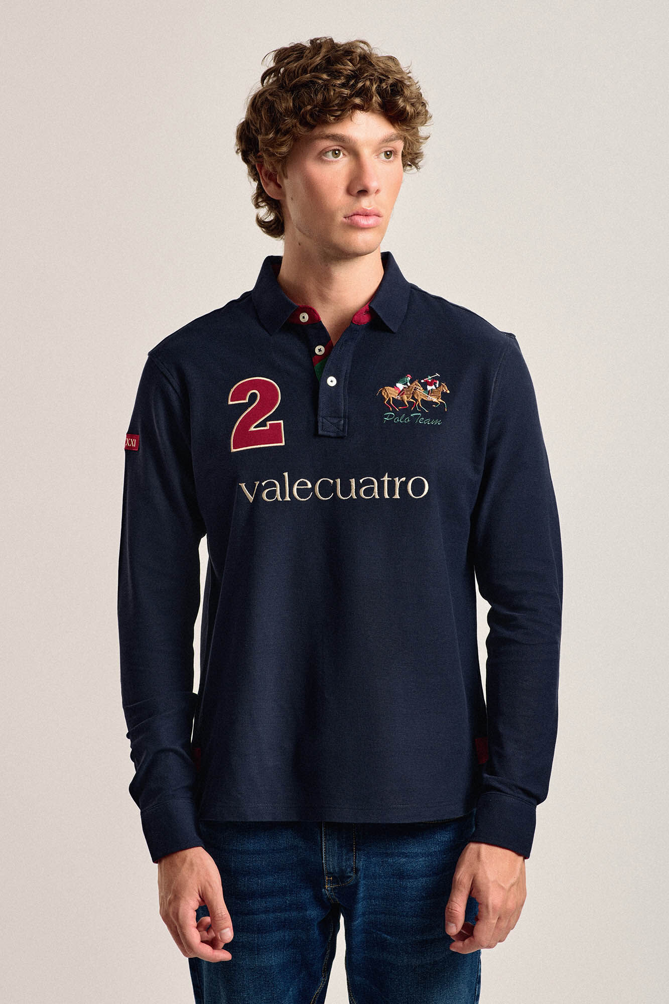 Polo Valecuatro de hombre azul marino modelo caballos Polos de hombre Cortefiel