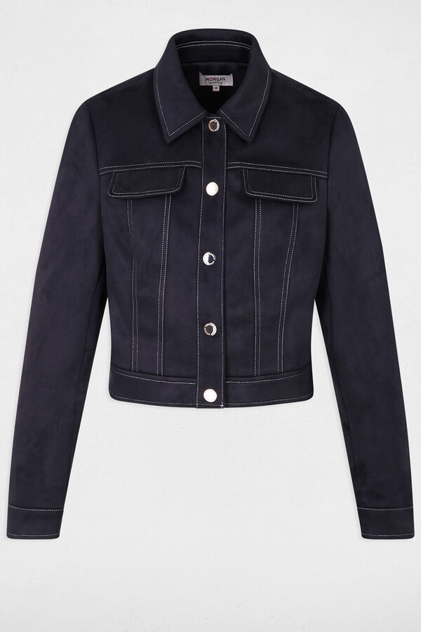 Morgan Suede short jacket Navy