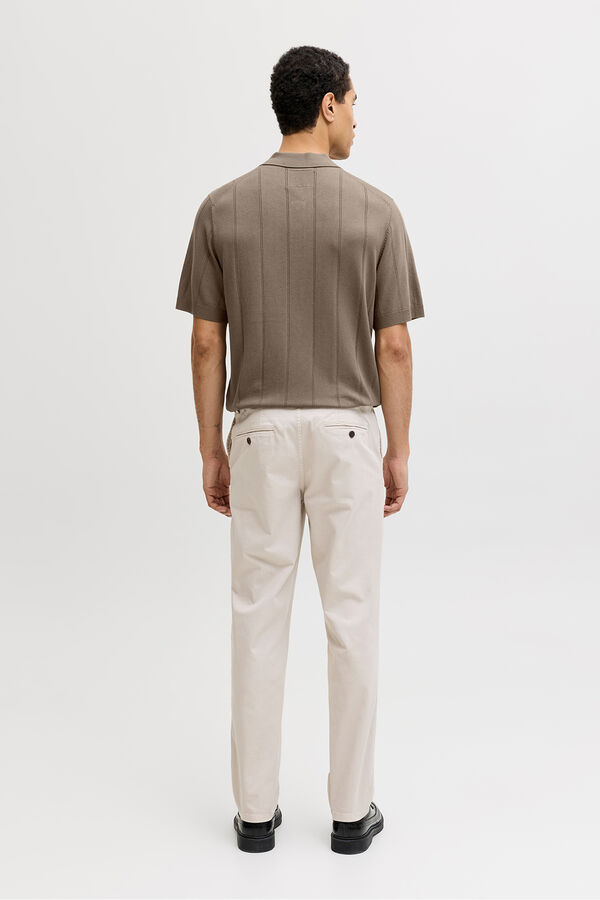 Jack & Jones Polo manga curta em malha Castanho