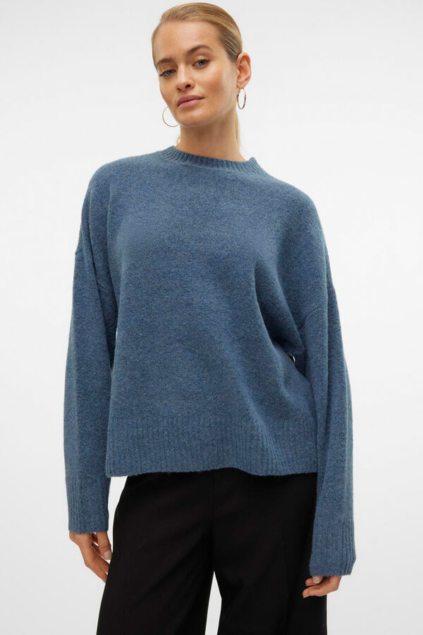 Cortefiel Essential knit jumper Navy