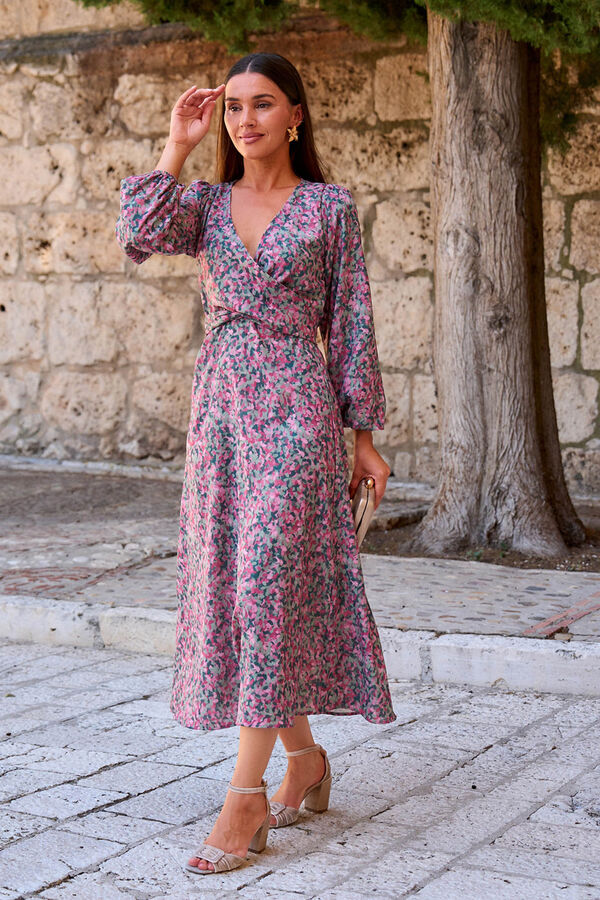 Polín Et Moi Cirila print dress Green