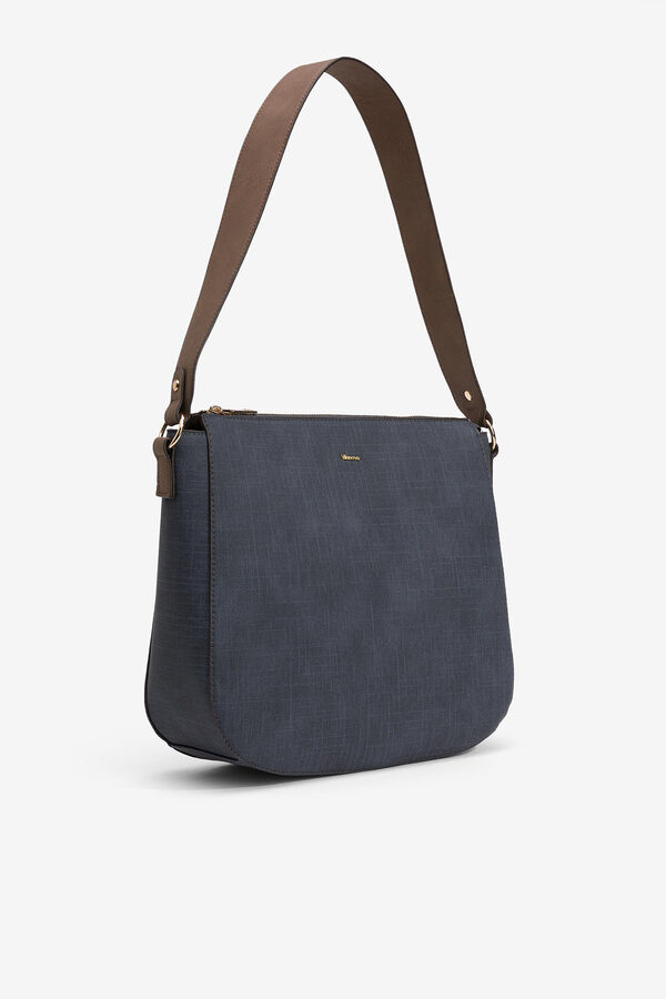 Cortefiel Bag with contrast strap Blue