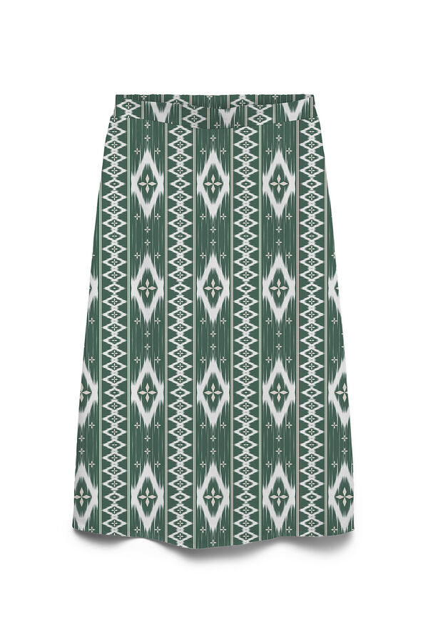 Vero Moda Linen 7/8 length skirt Green