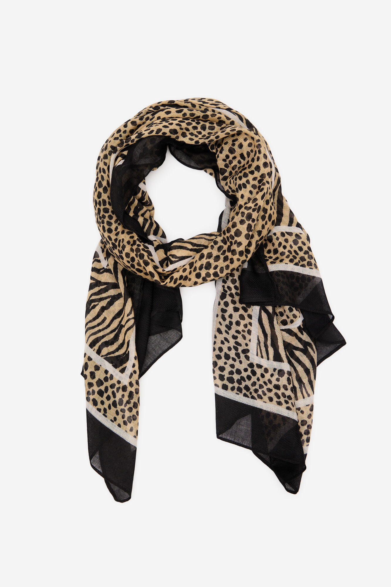 Cortefiel Animal print scarf