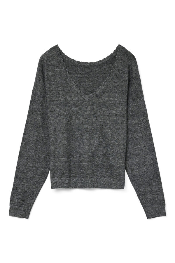 Vero Moda Jersey de punto reversible Gris oscuro