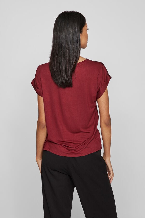 Vila Top de manga curta acetinada Granada