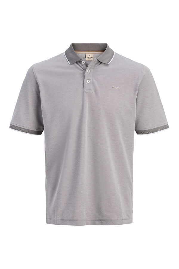 Jack & Jones Polo b&aacute;sico manga curta Cinzento