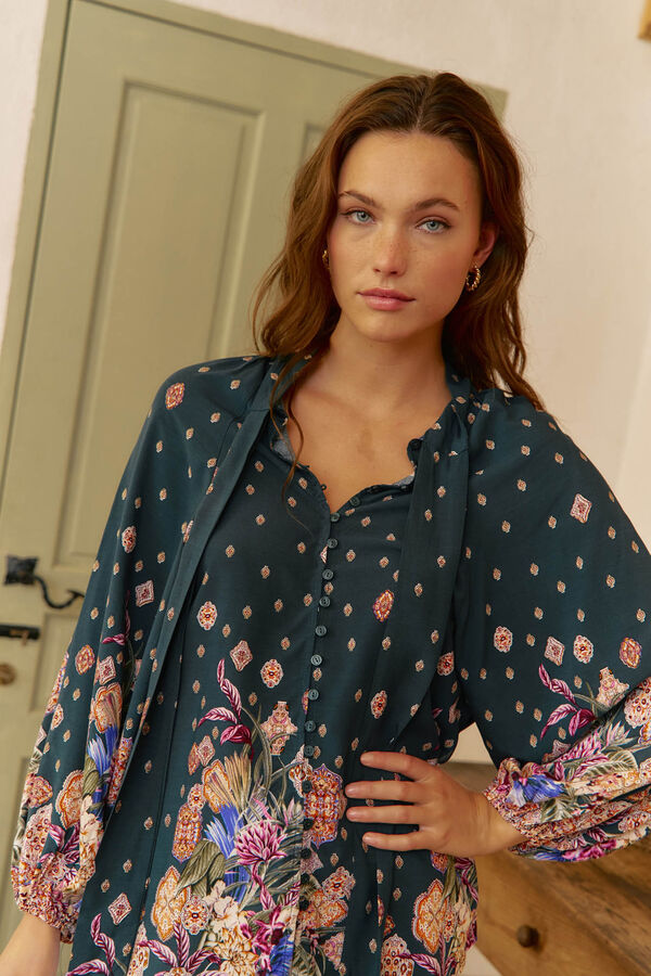 Jaase Blusa estampado Imogen Estella  Azul