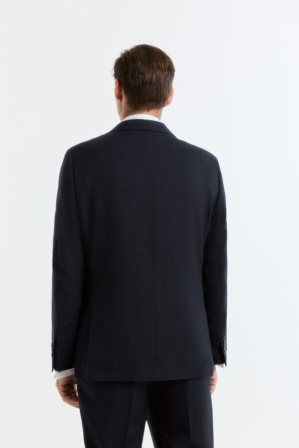 Cortefiel Blazer S&eacute;rie XXI falso liso navy Azul