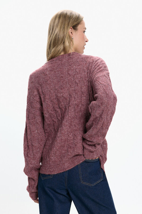 Vero Moda Cárdigan botones perla Fucsia