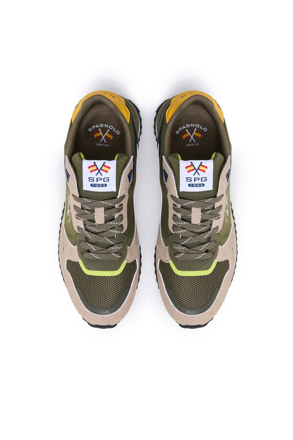 Spagnolo Men's casual running sneakers Green