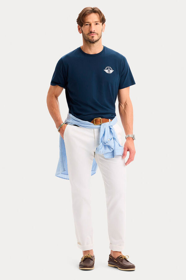Dockers Printed regular fit T-shirt Blue